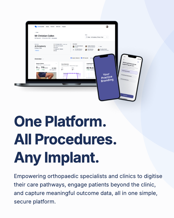 OrthoHuddle Dashboard Preview
